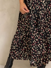 Evans Jersey Tiered Button Detail Dress - Պատկեր 4 6-ից