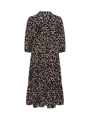 Evans Jersey Tiered Button Detail Dress - Պատկեր 6 6-ից