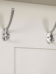 Laura Ashley White Dorset Tall Bench With Coat Rack - Image 5 of 5