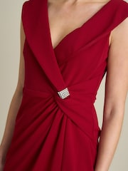 Rochie petrecută drapată Gina Bacconi Solange - Imaginea 4 din 5