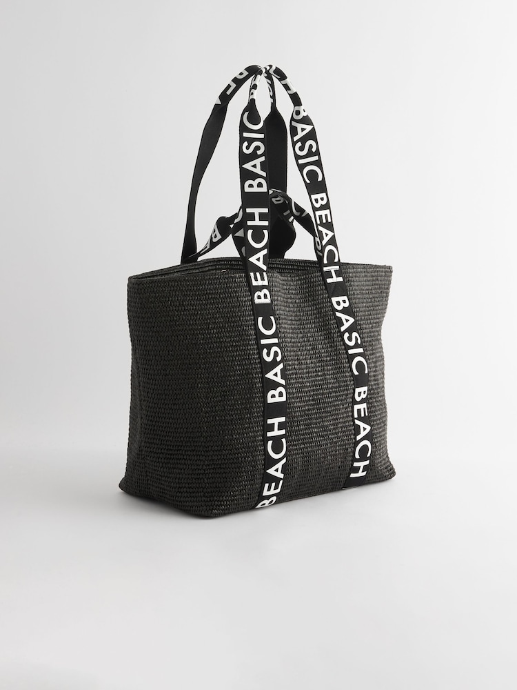 Rockett St George – Tote-Bag für den Strand mit Henkel und Schriftzug - Bild 10 von 10