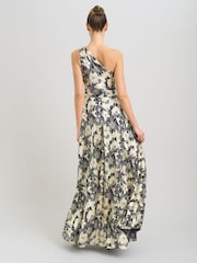 Gina Bacconi Blue Sabina One Shoulder Floral Maxi Dress - Image 2 of 7