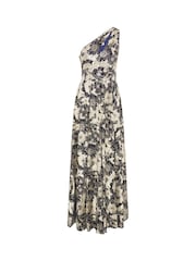 Gina Bacconi Blue Sabina One Shoulder Floral Maxi Dress - Image 7 of 7