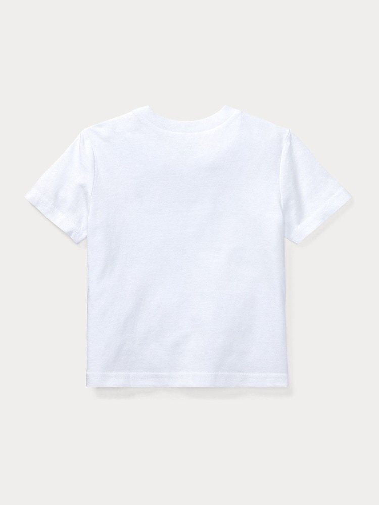 Polo Ralph Lauren White Baby 100%Cotton Jersey Logo T-Shirt - Image 2 of 2
