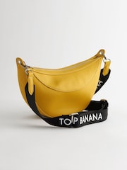 Rockett St George Yellow Banana Cross-Body Bag - Image 5 of 9