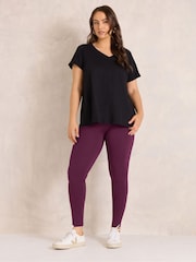 Evans Pink Cotton Leggings - Image 2 of 6