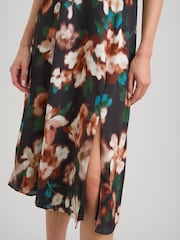 Gina Bacconi Taryn Floral Print High Neck Midi Dress - Image 4 sur 7