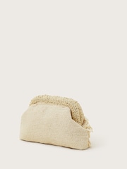 Monsoon Natural Hand-Beaded Shell Clutch - Image 3 of 4