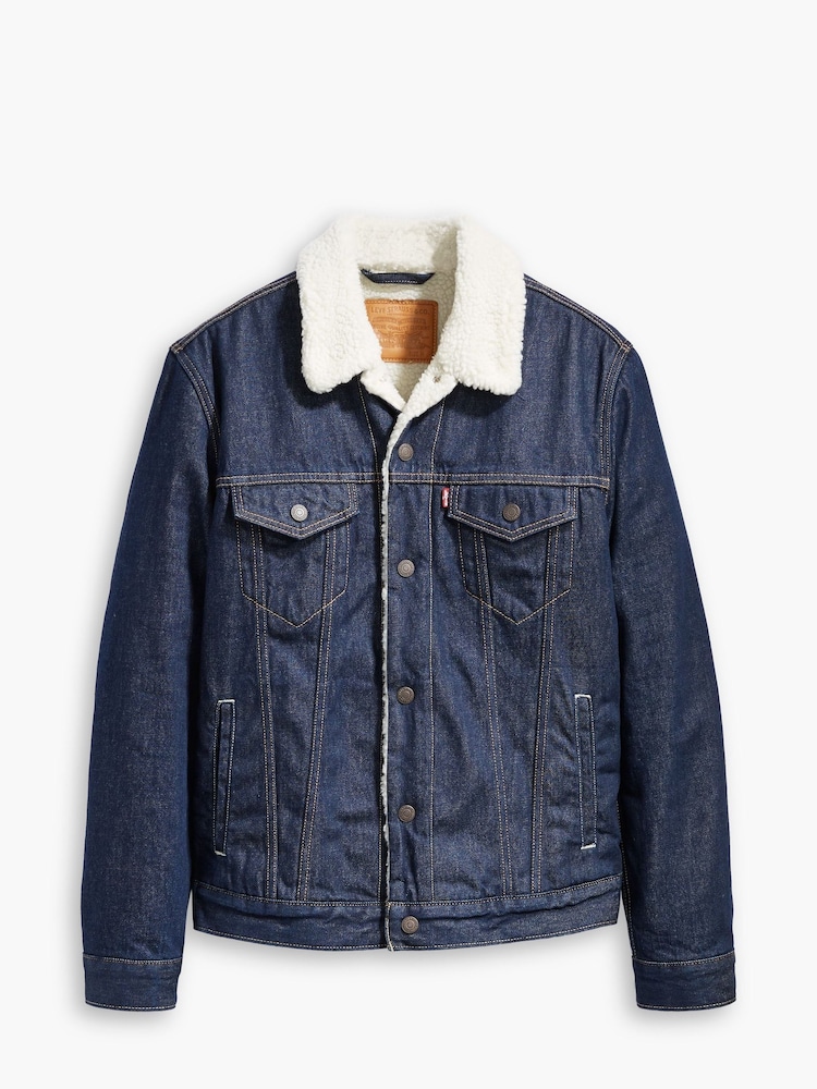 Levi's® Dark Wash Type III Sherpa Trucker Jacket - Image 4 of 4