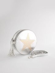 Rockett St George Silver Crossbody Circle Bag - Image 8 of 11