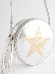 Rockett St George Silver Crossbody Circle Bag - Image 9 of 11