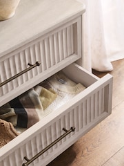White Bourton Solid Mango 6 Drawer Chest of Drawers - Image 4 of 12