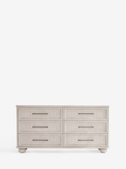White Bourton Solid Mango 6 Drawer Chest of Drawers - Image 7 of 12