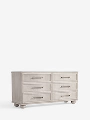 White Bourton Solid Mango 6 Drawer Chest of Drawers - Image 9 of 12