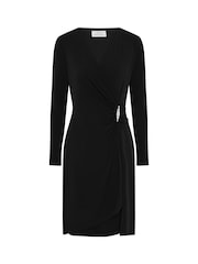 Gina Bacconi Glennie Embellished Wrap Dress - Изображение 6 6