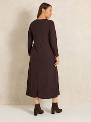 Braun - Evans Ribbed Dress - Bild 4 von 6