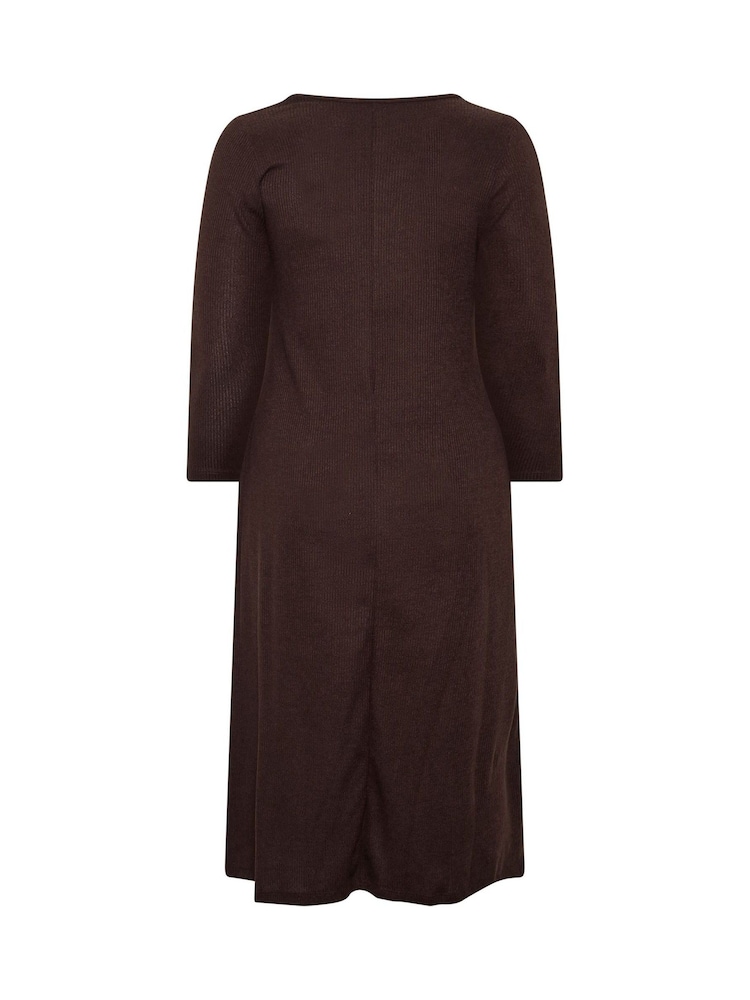 Braun - Evans Ribbed Dress - Bild 6 von 6
