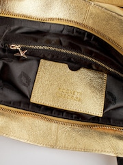 Rockett St George Gold Premium Leather Oversized Shopper Bag - Image 11 of 11