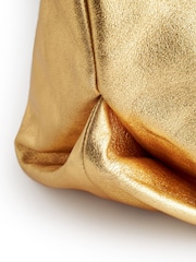 Rockett St George Gold Premium Leather Oversized Shopper Bag - Image 9 of 11