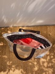 Rockett St George Silver Premium Leather Oversized Shopper Bag - Image 3 of 11
