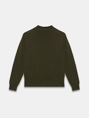 Mint Velvet Bomull Blandning Knapp Detalj Stickad Topp - Bild 7 av 7