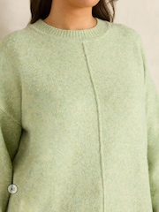 Evans Green Front Seam Jumper - Image 4 of 6