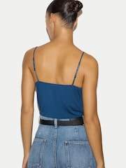 Jigsaw Sea Blue Modal Lace Camisole - Image 4 of 5