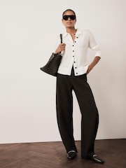 Mint Velvet Cream Layered Detail Knit Cardigan - Image 5 of 7