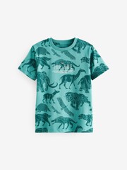 Orange/Teal Blue The Ice age Graphic Regular Fit Short Sleeve T-Shirts 3 Pack (3-16yrs) - Image 2 of 6