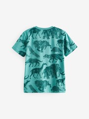 Orange/Teal Blue The Ice age Graphic Regular Fit Short Sleeve T-Shirts 3 Pack (3-16yrs) - Image 5 of 6