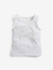 Pink/White Star/Stripe 5 Pack Vests (1.5-12yrs) - Image 2 of 8