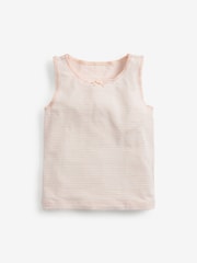 Pink/White Star/Stripe 5 Pack Vests (1.5-12yrs) - Image 4 of 8