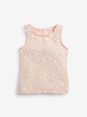 Pink/White Star/Stripe 5 Pack Vests (1.5-12yrs) - Image 5 of 8