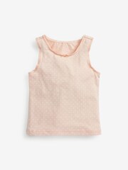 Pink/White Star/Stripe 5 Pack Vests (1.5-12yrs) - Image 6 of 8