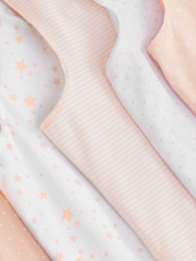 Pink/White Star/Stripe 5 Pack Vests (1.5-12yrs) - Image 8 of 8