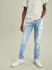 Bleach Denim Distressed Jeans (3-16yrs) - Image 1 of 8