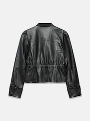Kožená bunda Mint Velvet s volánem - Obrázek 7 z 7