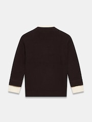 Mint Velvet Brown Layered Funnel Neck Zip Jumper - Image 8 of 8