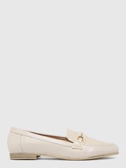 Schuh Womens Natural Lizzi Snaffle Loafers - Image 1 of 4