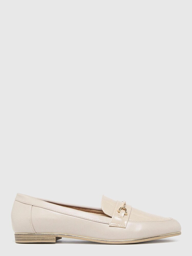 Schuh Womens Natural Lizzi Snaffle Loafers - Image 1 of 4