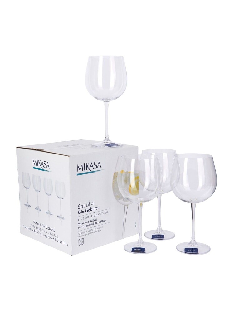 Mikasa Set of 4 Clear Julie Gin Glasses - Image 5 of 5