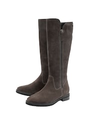 Ravel Grey Knee High Flat Boots - Image 2 of 4