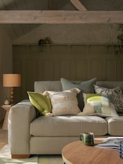 Sage Green 59 x 59cm Soft Velour Cushion - Image 3 of 9