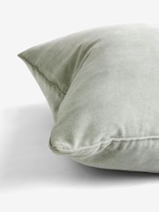 Sage Green 59 x 59cm Soft Velour Cushion - Image 9 of 9