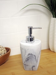 Showerdrape 5 Piece White Octavia Bathroom Accessory Set - Image 3 of 4