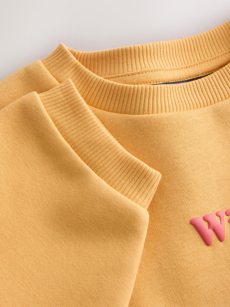 Orange Printed Crew Neck Sweat Top (3mths-7yrs) - Image 4 of 4 Orange Printed Crew Neck Sweat Top (3mths-7yrs) - Image 4 of 4