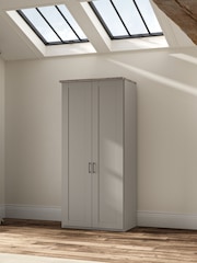 Wiemann Pebble Grey Truro Double Wood Semi Fitted Wardrobe - Image 1 of 4