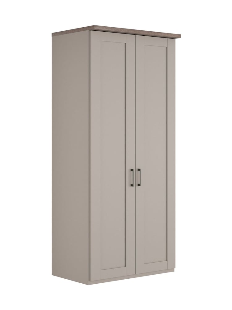 Wiemann Pebble Grey Truro Double Wood Semi Fitted Wardrobe - Image 2 of 4