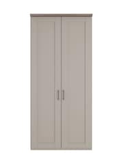 Wiemann Pebble Grey Truro Double Wood Semi Fitted Wardrobe - Image 3 of 4
