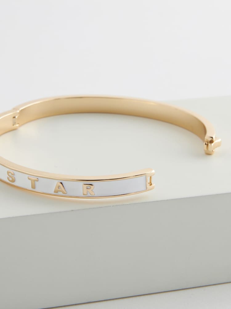 Rockett St George Gold Tone Rockstar Bangle Bracelet - Image 7 of 7